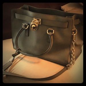 Michael Kors Grey Satchel Bag Medium